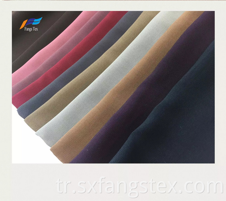 Hot Sale 50D Dyed Yarn Wool Chiffon Fabric